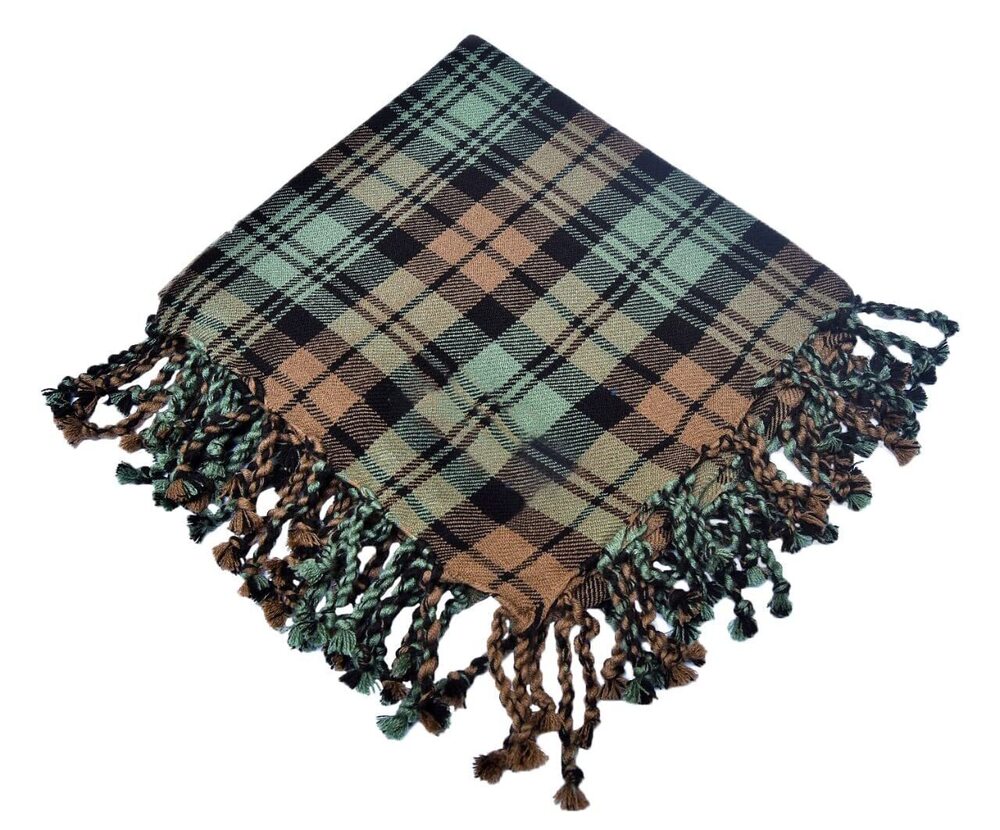 1133 Scottish 's Kilt Tartan Fly Plaid Black Watch Weathered